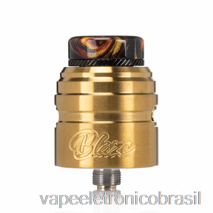 Vape Eletrônico Thunderhead Creations Blaze Solo 24mm BF RDA Gold